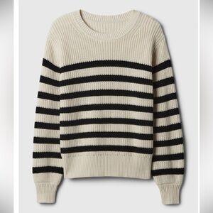 Gap Shaker-Stitch Crewneck Sweater Size Large 100% Cotton Fisherman